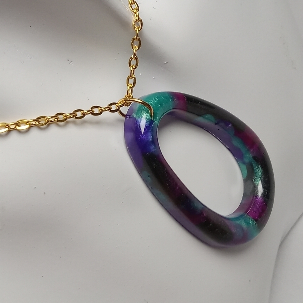 Hand Crafted Multicolor Pendant Necklace